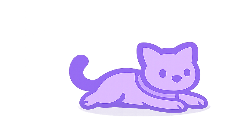 Cat mascot bottom left