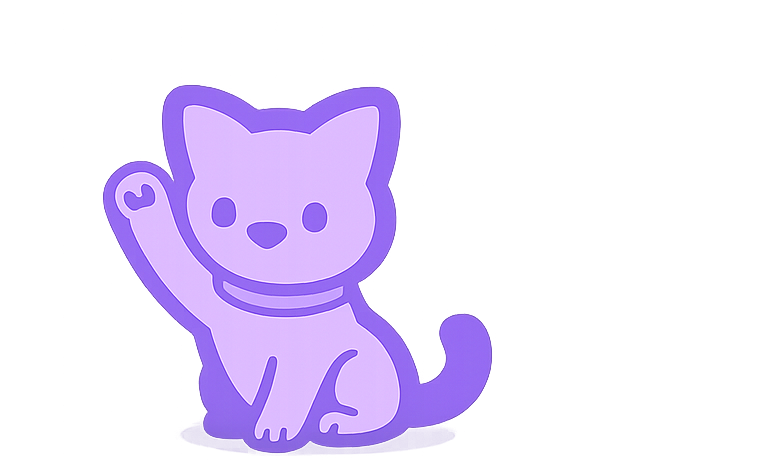 Cat mascot top right