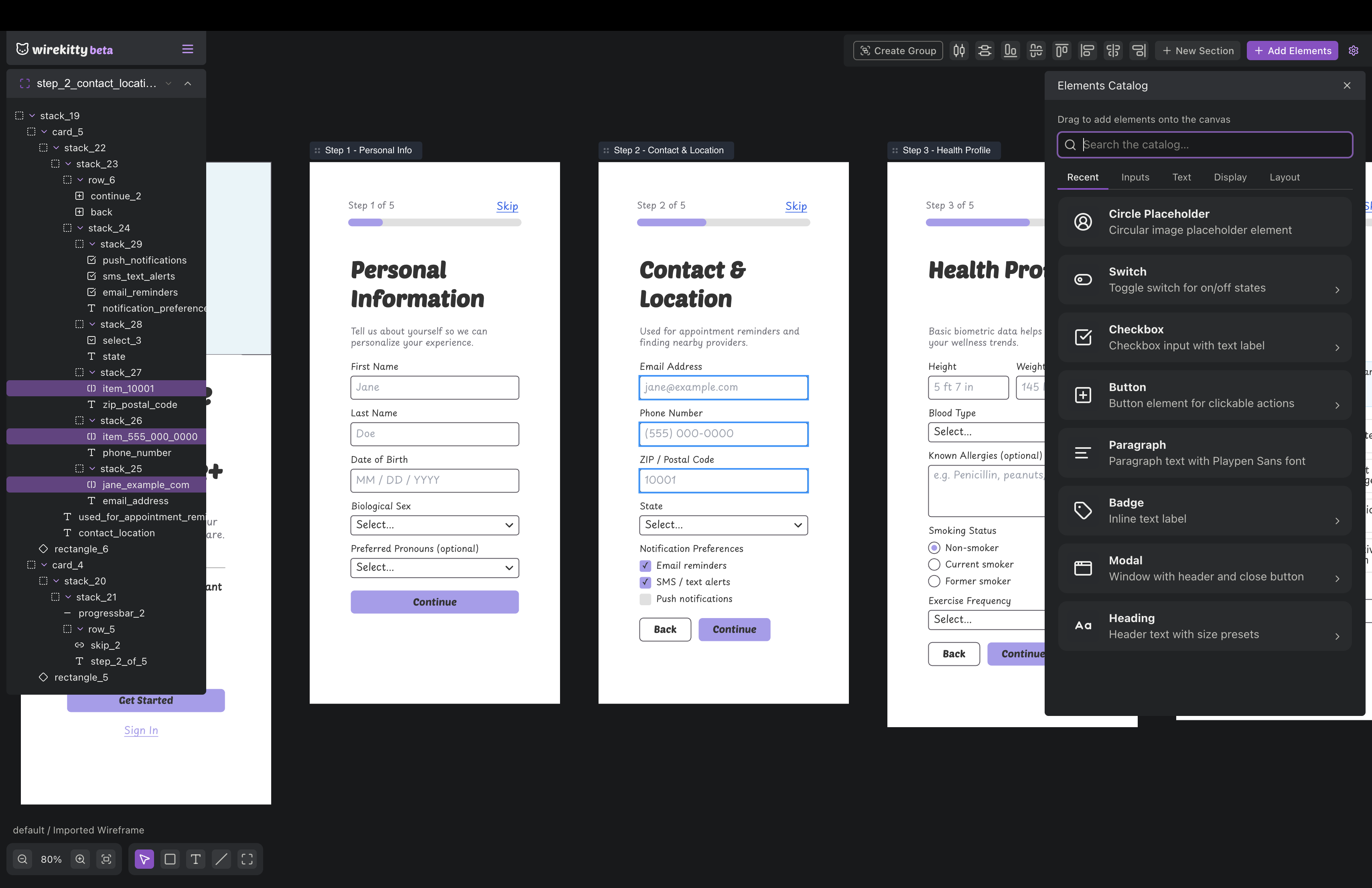 Healthcare product screenshot
